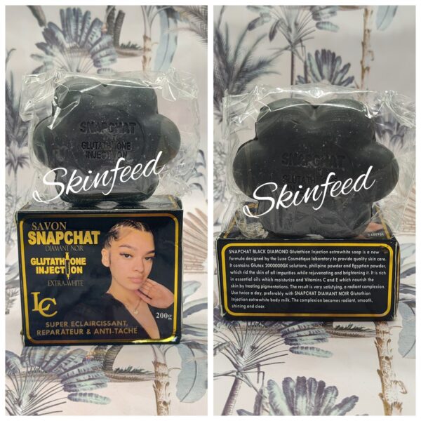 4pc. Lait snaptchat  Diamant noir Set. Lotion,soap, Serum & Face Cream AUTHENTIC