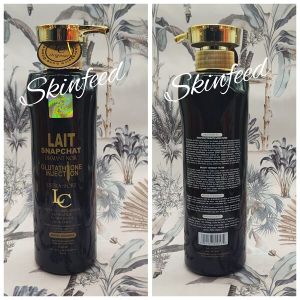 4pc. Lait snaptchat  Diamant noir Set. Lotion,soap, Serum & Face Cream AUTHENTIC