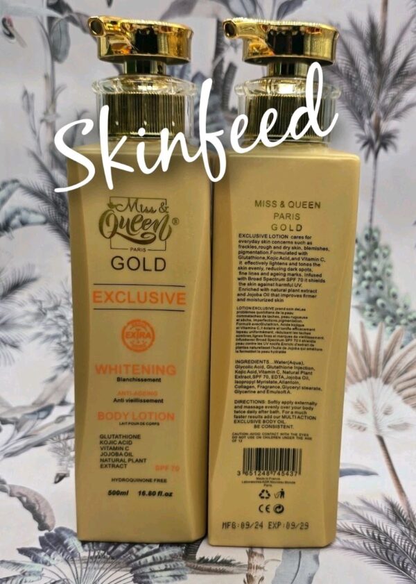 Miss & Queen Gold Exclusive Beauty  Body Lotion Milk & Serum 💯Authentic