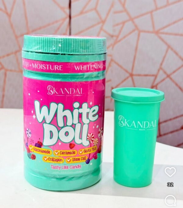 Skandal White Doll 800g X 1 With Cup. Youthful GLOW👌