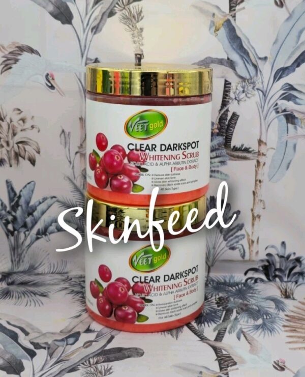 Veet Gold Clear Dark Spot  Whitening Super Scrub Face & Body With Kojic Acid 💯