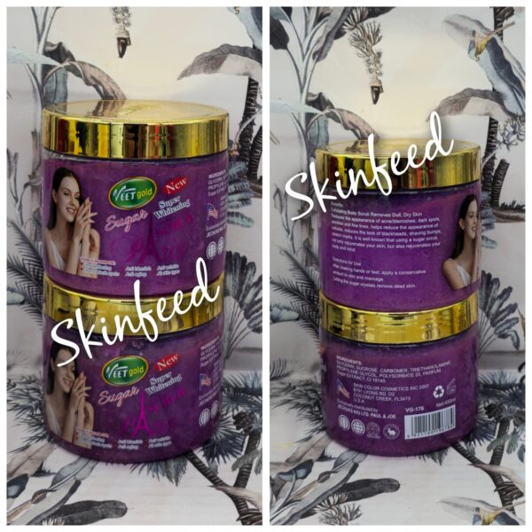 New Veet Gold Paris Super Whitening   face & Body Sugar Scrub.