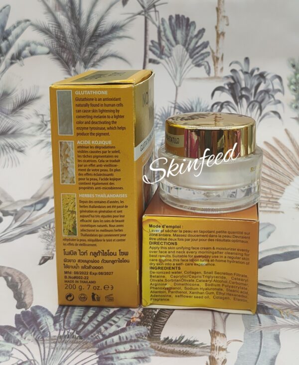 Noble white Glutathion & Kojic body Lotion, exfoliating soap, F.cream & Gel 👌x1