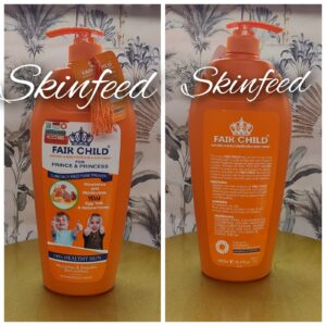 Fair child natural skin tone with egg yolk+ honey body  Shower Gel Teens & Kids