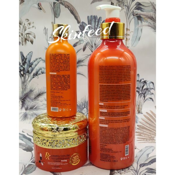 easy glow Carrot & Glupa Toning Glowing Body Milk And Face Cream