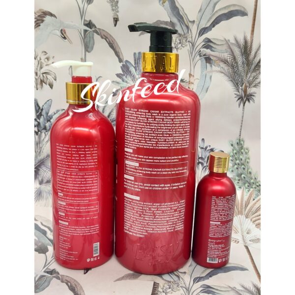 10-1276.jpg 3pcs Easy Glow Red. Body polisher ORGANIC formula Shower Gel, Lotion & Serum