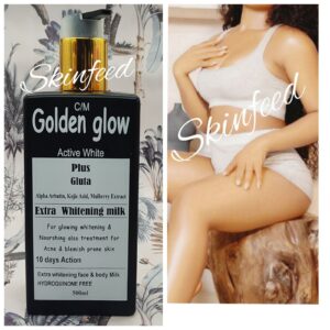 Golden Glow active White plus gluta polishing glowing Lotion spf 20,