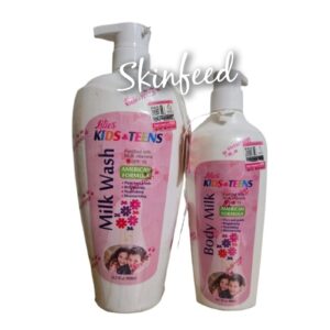 Lilies Kids And Teens Body Milk 400ml, Shower Gel 1000ml SPF 15