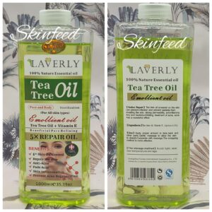 LAVERLY Whitening TeaTree + Vit.E  Oil Glowing Face & Body Corrector Oil 1000ml