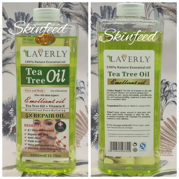 10-1331.jpg LAVERLY Whitening TeaTree + Vit.E Oil Glowing Face & Body Corrector Oil 1000ml