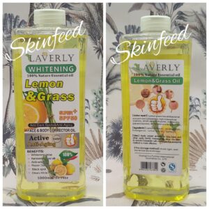 LAVERLY Lemon & Grass Anti Aging & Dark Spot  Body  & Face Corrector Oil 1000ml