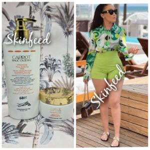 10-1354.jpg Carrot Magic Exclusive Whitening Face & Body Milk Lotion & Face Cream. 60SPF.