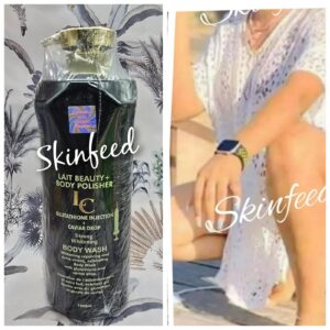 Lait snaptchat  Diamant noir Body Polisher Shower Gel Body Wash AUTHENTIC👌1X