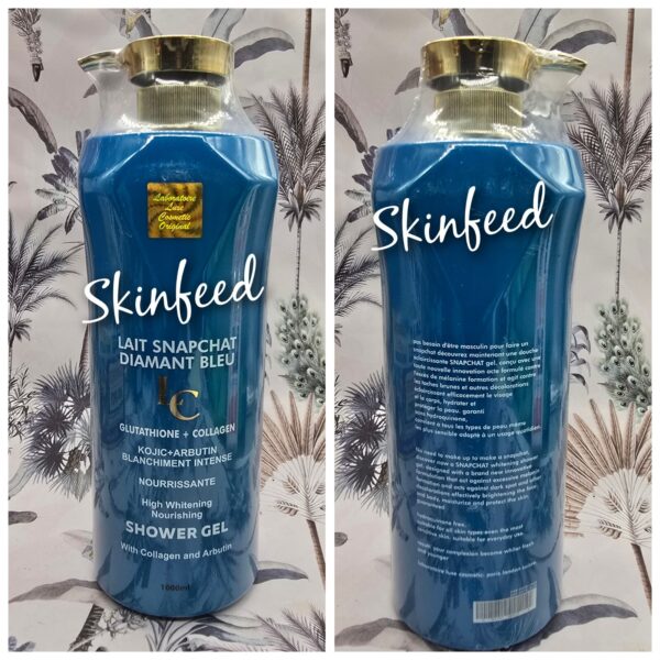 Lait snaptchat Diamond blue Glutathion & Collagen Shower Gel 1000ml Body Wash 👌