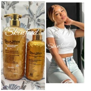 10-1417.jpg Bella-white Ultra Radiance Whitening Body Lotiom 500ml & Shower Gel x1 π― % π₯