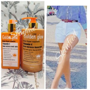Golden Glow Maxitone Vitamin C Bath, Active Whitening Lotion.