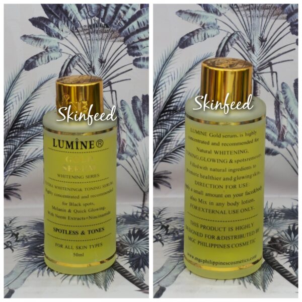 LUMINE gold  Whitening & Toning  Serum  50ml X 1 . ALL SKIN TYPES 👌
