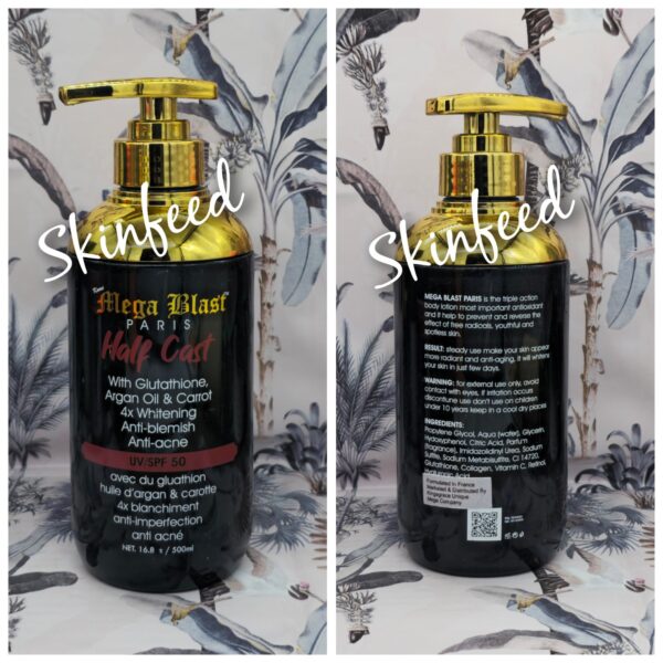 Mega Blast Paris Half C  Whitening Face & Body Lotion