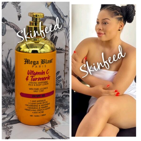 Mega Blast Paris 24k Gold Whitening Face & Body Lotion