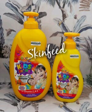 2 In 1 Unique Kids & Teens Vitamin C  body Shower Gel. Skin Brightening