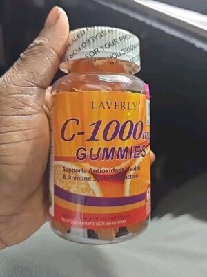 2 Bottles Laverly Vitamin C 1000mg Gummies Antioxidant Immune Health Vegetarian