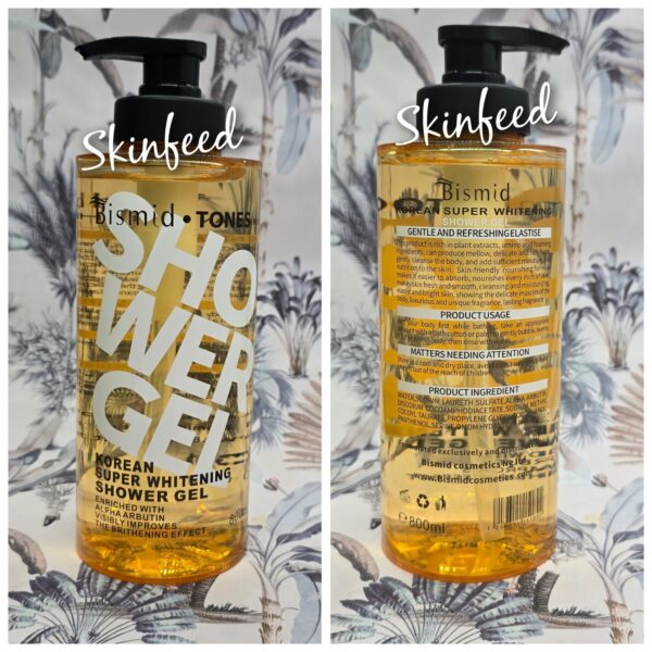 BISMID TONES  KOREAN  SHOWER GEL  WITH ALPHA ARBUTIN. 800ml