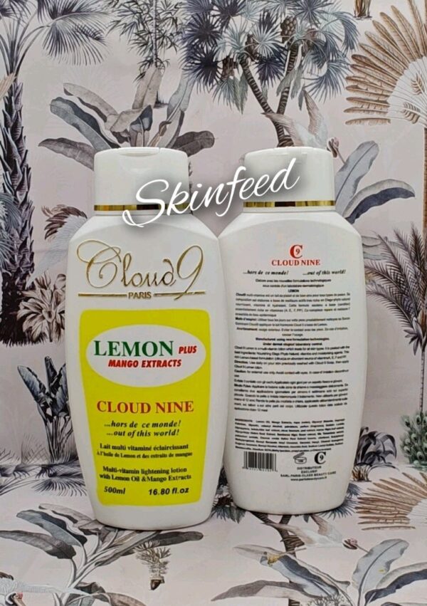 Cloud-9 Paris Multi Vitamin Lightening Body Lotion 500ml X 1. Lemon & Mango Base