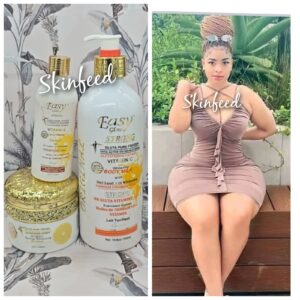 3pc Easy Glow Glutathion, Vit. C WHITENING body Milk, Face Cream &  SERUM 👌👌