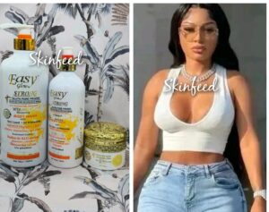 3pc Easy Glow Glutathion, Vit. C WHITENING body Milk, Shower Gel &  F.cream 👌👌