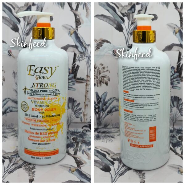 10-177.jpg Easy Glow strong vitamin C whitening body wash. 10x vitamin C Glow 1000ml x 1👌