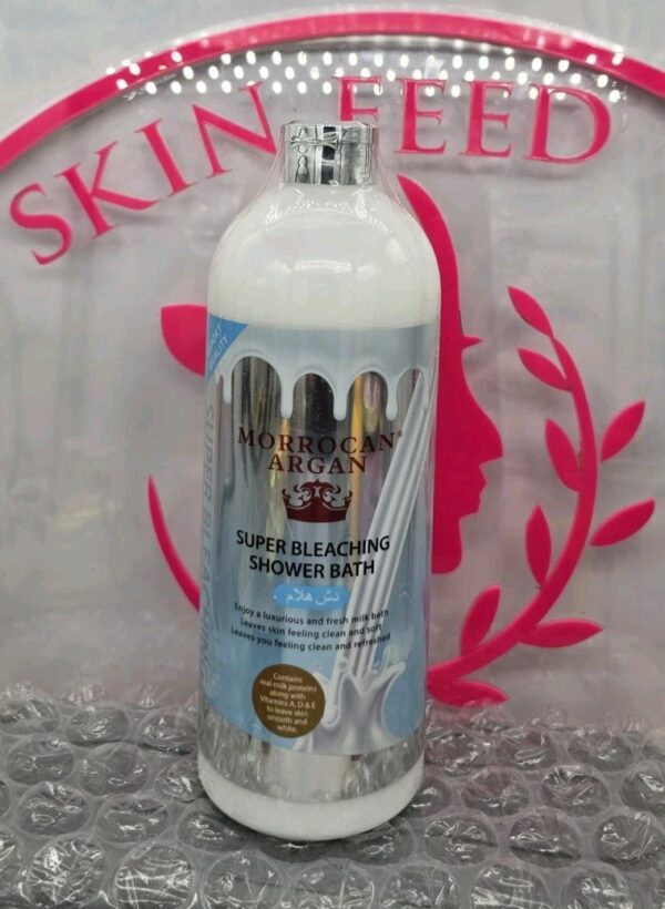 Morrocan Argan Super Bleaching Shower Bath👌1000ml X 1. Milk Protein & Vitamins