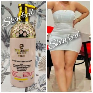 10-1829.jpg Celebrity Half-C Paris (Pink) Whitening Body Milk. 500mlx1 Spf50 Glutathion.