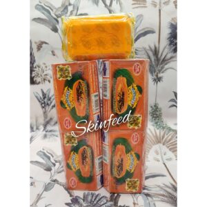 4 Asantee Thai Herbal Papaya Honey Soap with Q10, AHA, BHA Skin Whitenin 125g