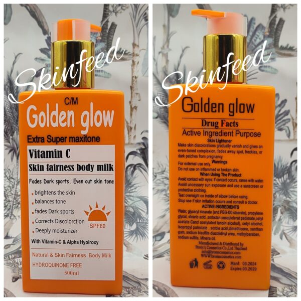 10-184.jpg Golden Glow Maxitone Vitamin C Bath, Vit.C Active Whitening Lotion & Serum