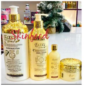 10-1840.jpg 4pcs Easy Glow Gold Shower Gel, Body Lotion, Serum & Face Cream👌