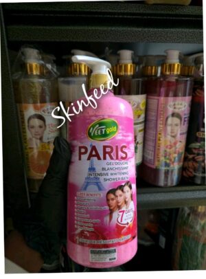 Veet Gold Paris Intensive  Extra Whitening Shower Bath  1000ml  Face  & Body.