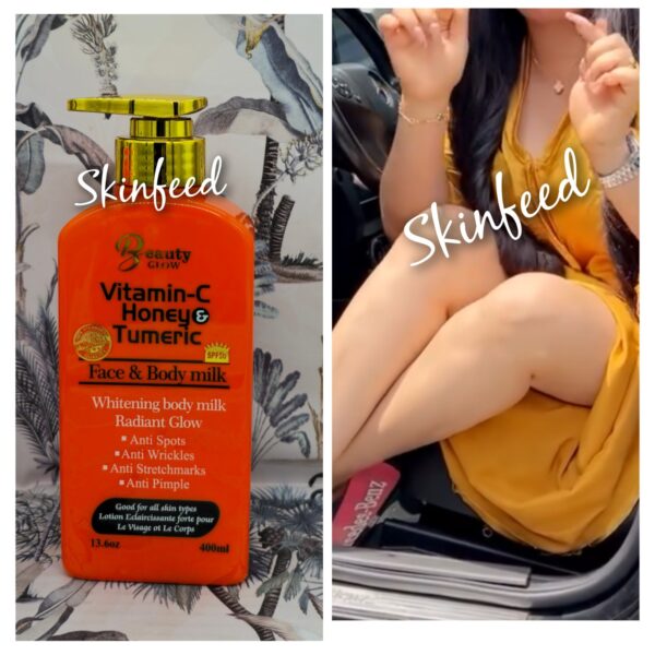 Beauty Glow Vit C Honey Tumeric Beauty Care Face& Body Repair Whitening Lotion