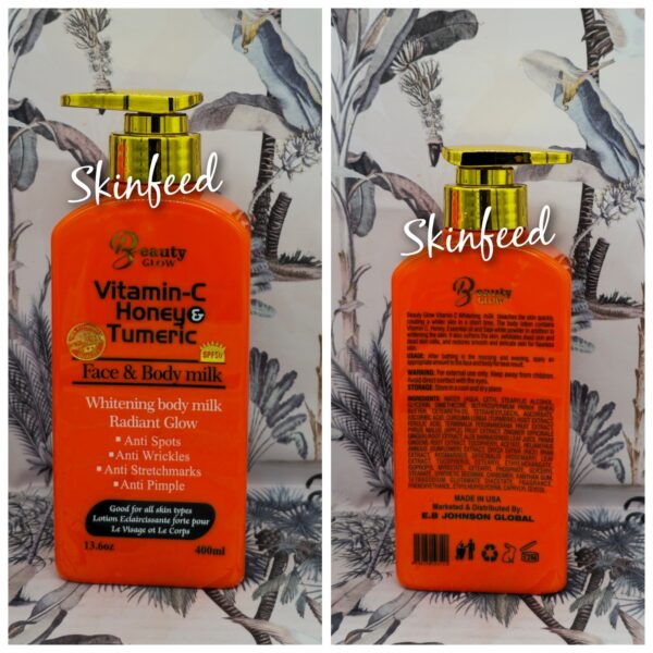 Beauty Glow Vit C Honey Tumeric Beauty Care Face& Body Repair Whitening Lotion