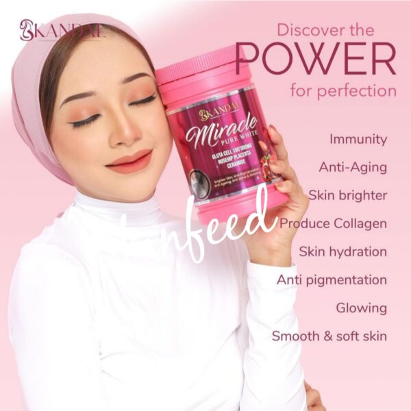 Skandal Miracle Purewhite premium edition 800g jar x1 anti-aging