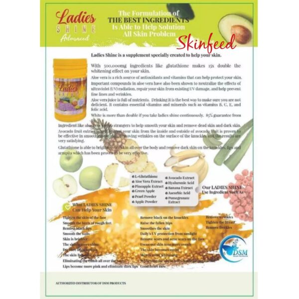 PHYTO Gluta Ladies Shine L-Glutathione Advanced 15X PRO Skin Whitening