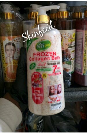 100% Original Veet gold Frozen Collagen shower bath. 1000ml. X1 With Spf 25