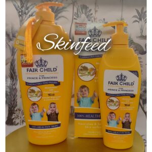 Fair child natural skin tone with egg yolk+ honey body  Lotion &Shower Gel Kids