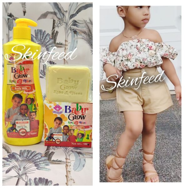 10-2019.jpg Baby Glow Kids & Teens Vit.C Glowing Moisturizing Nourishing Body Lotion & Soap