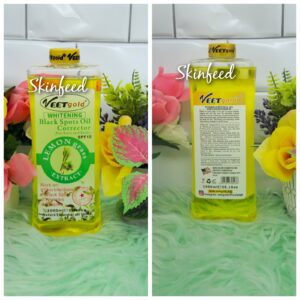 X2 ORIGINAL Veet Gold Lemon Grass Super Body Corrector Oil 1000ml 2pieces