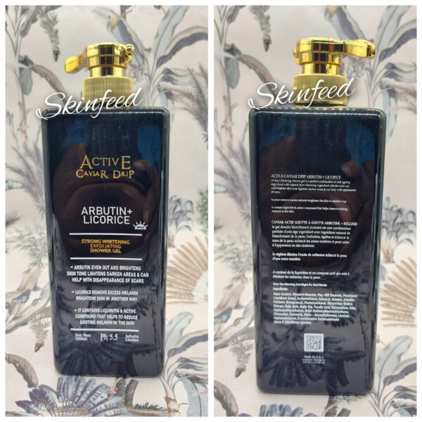 10-327.jpg ACTIVE Cavier whitening Shower Gel Based On albutin & licorice spf50. 1000mlx1