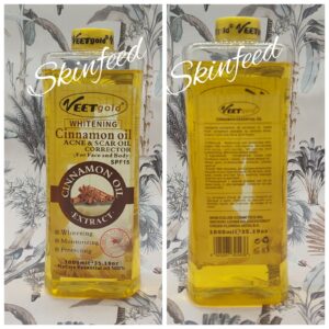 Veet Gold Whitening Cinnamon Extract Oil Body corrector Oil