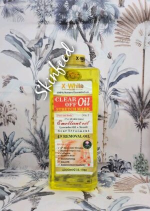 X1 X-White Paris Clear All Stretch Mark Whitening Glowing Face&Body Oil   1000ML