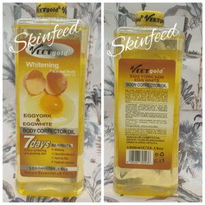 Veet Gold Egg York & Egg White Whitening Face & Body 7Days Corrector Oil 1000ML