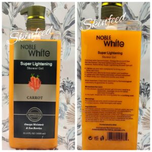 NOBLE WHITE CARROT NUTRITIOUS SKIN LIGHTENING BODY Shower Gel 1000ml X1