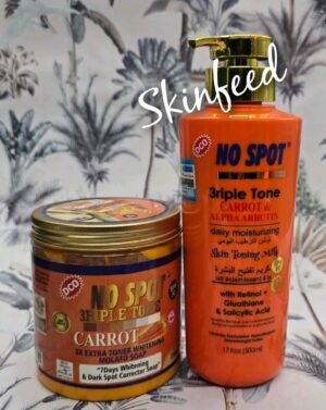 No Spot 3triple Tone Soap And  body Lotion Milk